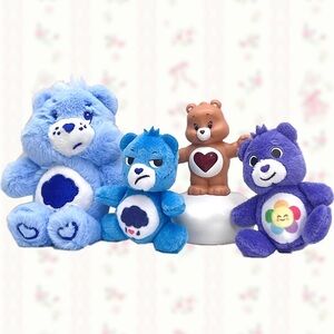 Care Bears Plush Keychain and Figure Set Bundle